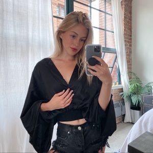 FOREVER 21 open-back drape top